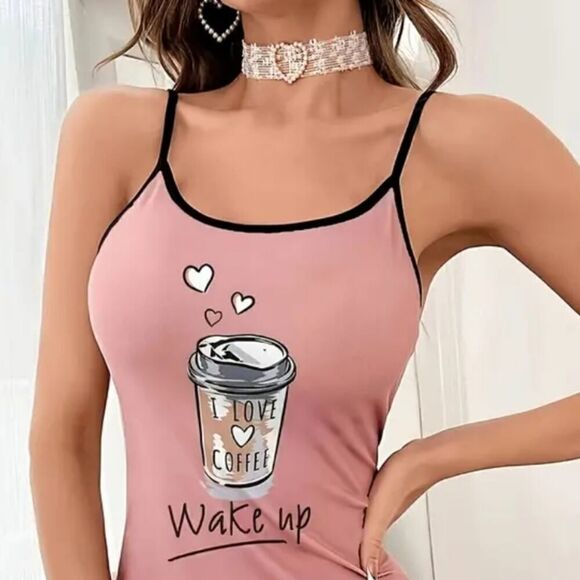 Pajama Dress for Sleeping Backless with Round Neck, Nightwear - Picture 9 of 10